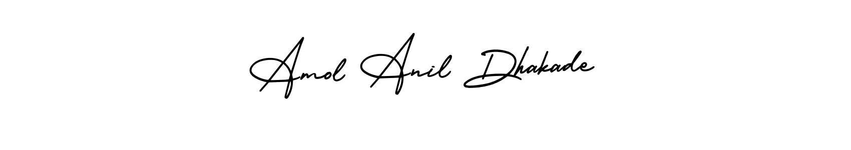 How to Draw Amol Anil Dhakade signature style? AmerikaSignatureDemo-Regular is a latest design signature styles for name Amol Anil Dhakade. Amol Anil Dhakade signature style 3 images and pictures png