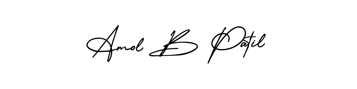 Create a beautiful signature design for name Amol B Patil. With this signature (AmerikaSignatureDemo-Regular) fonts, you can make a handwritten signature for free. Amol B Patil signature style 3 images and pictures png