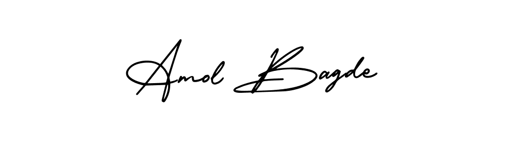 It looks lik you need a new signature style for name Amol Bagde. Design unique handwritten (AmerikaSignatureDemo-Regular) signature with our free signature maker in just a few clicks. Amol Bagde signature style 3 images and pictures png