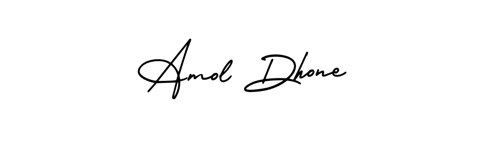 Design your own signature with our free online signature maker. With this signature software, you can create a handwritten (AmerikaSignatureDemo-Regular) signature for name Amol Dhone. Amol Dhone signature style 3 images and pictures png