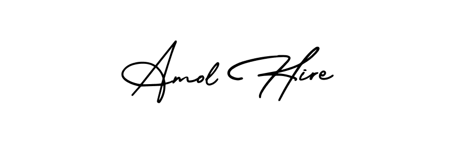 Also You can easily find your signature by using the search form. We will create Amol Hire name handwritten signature images for you free of cost using AmerikaSignatureDemo-Regular sign style. Amol Hire signature style 3 images and pictures png