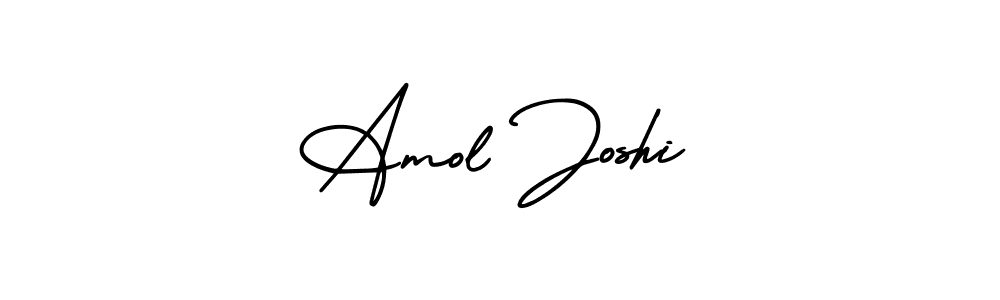 You should practise on your own different ways (AmerikaSignatureDemo-Regular) to write your name (Amol Joshi) in signature. don't let someone else do it for you. Amol Joshi signature style 3 images and pictures png