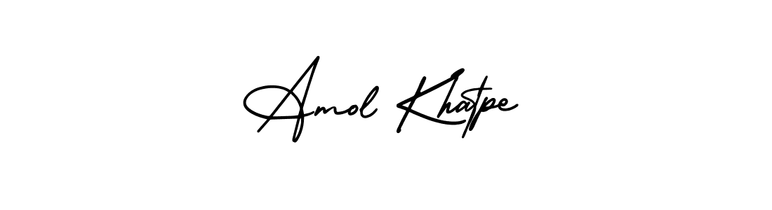 Similarly AmerikaSignatureDemo-Regular is the best handwritten signature design. Signature creator online .You can use it as an online autograph creator for name Amol Khatpe. Amol Khatpe signature style 3 images and pictures png