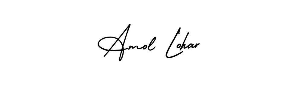 Make a beautiful signature design for name Amol Lohar. Use this online signature maker to create a handwritten signature for free. Amol Lohar signature style 3 images and pictures png
