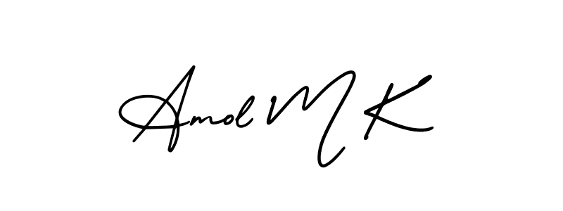 Here are the top 10 professional signature styles for the name Amol M K. These are the best autograph styles you can use for your name. Amol M K signature style 3 images and pictures png