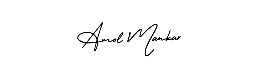 Make a beautiful signature design for name Amol Mankar. With this signature (AmerikaSignatureDemo-Regular) style, you can create a handwritten signature for free. Amol Mankar signature style 3 images and pictures png