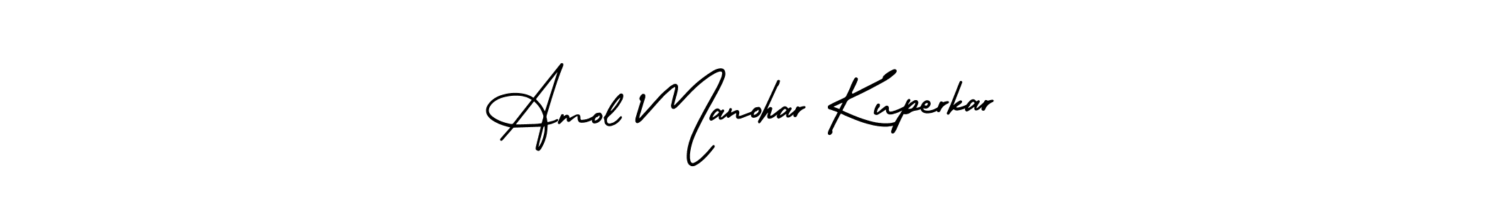 Make a beautiful signature design for name Amol Manohar Kuperkar. With this signature (AmerikaSignatureDemo-Regular) style, you can create a handwritten signature for free. Amol Manohar Kuperkar signature style 3 images and pictures png
