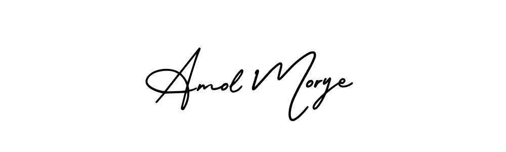 Create a beautiful signature design for name Amol Morye. With this signature (AmerikaSignatureDemo-Regular) fonts, you can make a handwritten signature for free. Amol Morye signature style 3 images and pictures png