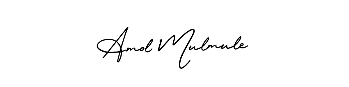 How to make Amol Mulmule signature? AmerikaSignatureDemo-Regular is a professional autograph style. Create handwritten signature for Amol Mulmule name. Amol Mulmule signature style 3 images and pictures png