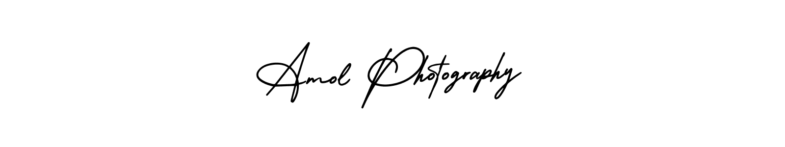 Amol Photography stylish signature style. Best Handwritten Sign (AmerikaSignatureDemo-Regular) for my name. Handwritten Signature Collection Ideas for my name Amol Photography. Amol Photography signature style 3 images and pictures png
