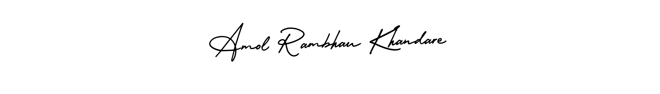 AmerikaSignatureDemo-Regular is a professional signature style that is perfect for those who want to add a touch of class to their signature. It is also a great choice for those who want to make their signature more unique. Get Amol Rambhau Khandare name to fancy signature for free. Amol Rambhau Khandare signature style 3 images and pictures png