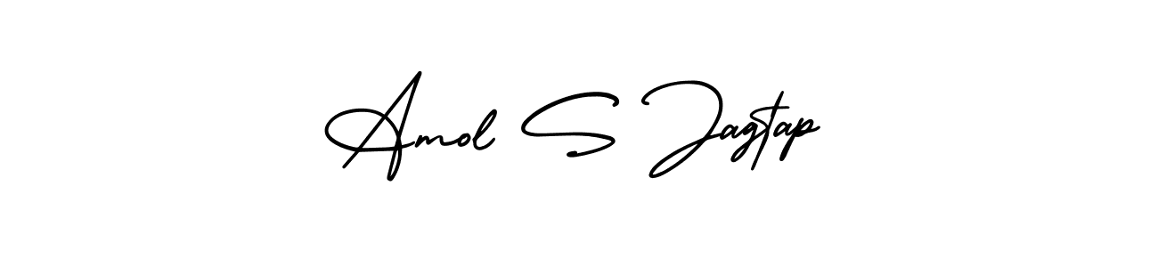 AmerikaSignatureDemo-Regular is a professional signature style that is perfect for those who want to add a touch of class to their signature. It is also a great choice for those who want to make their signature more unique. Get Amol S Jagtap name to fancy signature for free. Amol S Jagtap signature style 3 images and pictures png