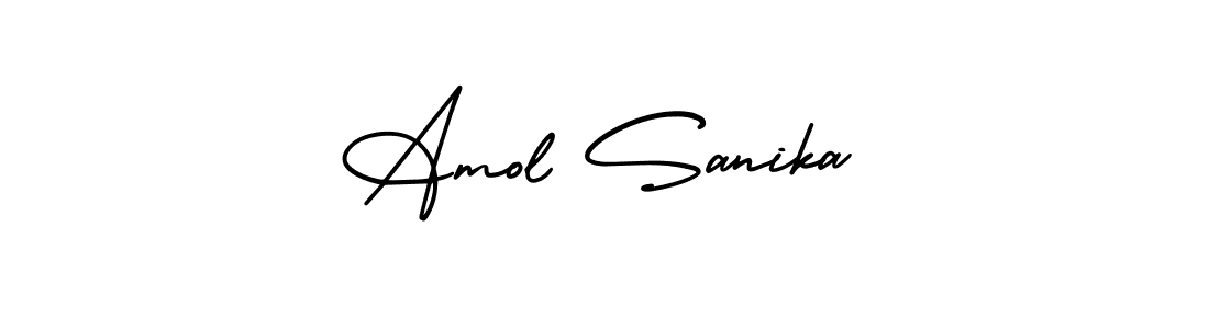 Also we have Amol Sanika name is the best signature style. Create professional handwritten signature collection using AmerikaSignatureDemo-Regular autograph style. Amol Sanika signature style 3 images and pictures png
