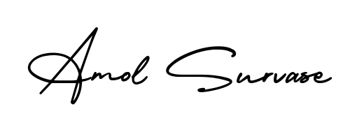 A dynamic signature style for Amol Survase using AmerikaSignatureDemo-Regular script. Designed to look authentic, handwritten, and professional. Amol Survase signature style 3 images and pictures png