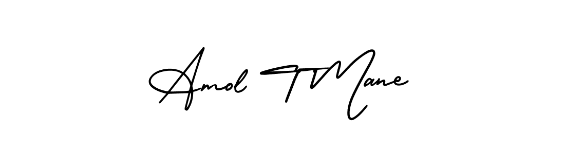 Create a beautiful signature design for name Amol T Mane. With this signature (AmerikaSignatureDemo-Regular) fonts, you can make a handwritten signature for free. Amol T Mane signature style 3 images and pictures png