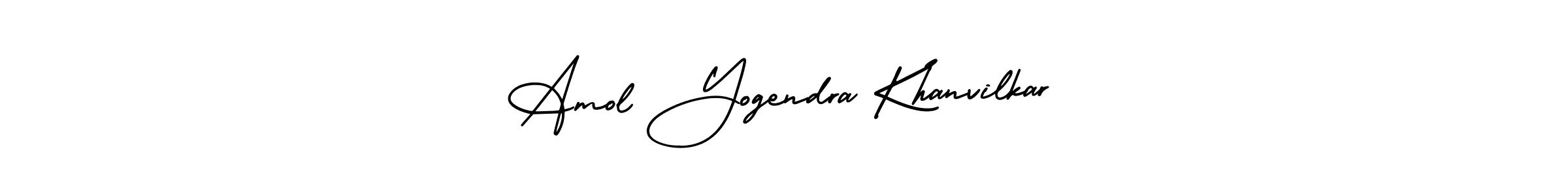 Design your own signature with our free online signature maker. With this signature software, you can create a handwritten (AmerikaSignatureDemo-Regular) signature for name Amol Yogendra Khanvilkar. Amol Yogendra Khanvilkar signature style 3 images and pictures png