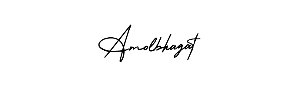 Create a beautiful signature design for name Amolbhagat. With this signature (AmerikaSignatureDemo-Regular) fonts, you can make a handwritten signature for free. Amolbhagat signature style 3 images and pictures png