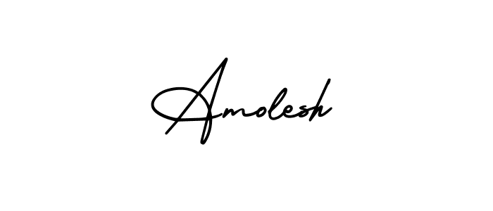 Design your own signature with our free online signature maker. With this signature software, you can create a handwritten (AmerikaSignatureDemo-Regular) signature for name Amolesh. Amolesh signature style 3 images and pictures png
