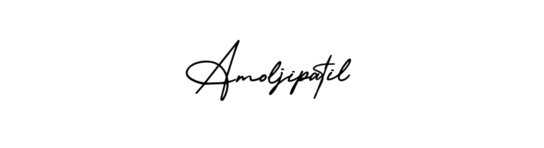 Make a beautiful signature design for name Amoljipatil. With this signature (AmerikaSignatureDemo-Regular) style, you can create a handwritten signature for free. Amoljipatil signature style 3 images and pictures png