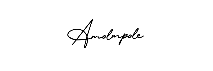 Amolmpole stylish signature style. Best Handwritten Sign (AmerikaSignatureDemo-Regular) for my name. Handwritten Signature Collection Ideas for my name Amolmpole. Amolmpole signature style 3 images and pictures png