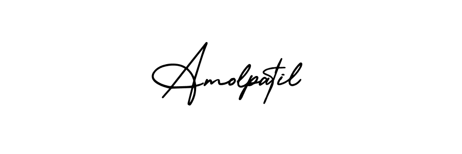 How to make Amolpatil signature? AmerikaSignatureDemo-Regular is a professional autograph style. Create handwritten signature for Amolpatil name. Amolpatil signature style 3 images and pictures png