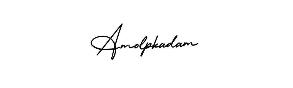 How to Draw Amolpkadam signature style? AmerikaSignatureDemo-Regular is a latest design signature styles for name Amolpkadam. Amolpkadam signature style 3 images and pictures png