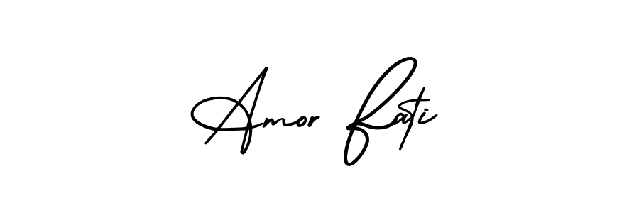 Also You can easily find your signature by using the search form. We will create Amor Fati name handwritten signature images for you free of cost using AmerikaSignatureDemo-Regular sign style. Amor Fati signature style 3 images and pictures png