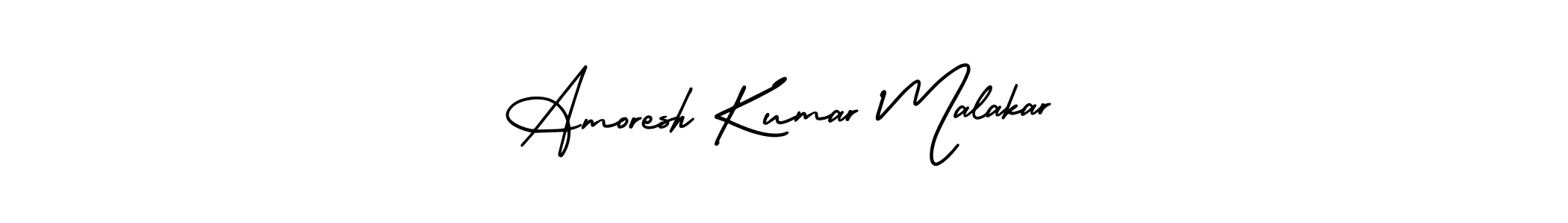 Design your own signature with our free online signature maker. With this signature software, you can create a handwritten (AmerikaSignatureDemo-Regular) signature for name Amoresh Kumar Malakar. Amoresh Kumar Malakar signature style 3 images and pictures png