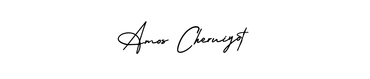 Create a beautiful signature design for name Amos Cheruiyot. With this signature (AmerikaSignatureDemo-Regular) fonts, you can make a handwritten signature for free. Amos Cheruiyot signature style 3 images and pictures png