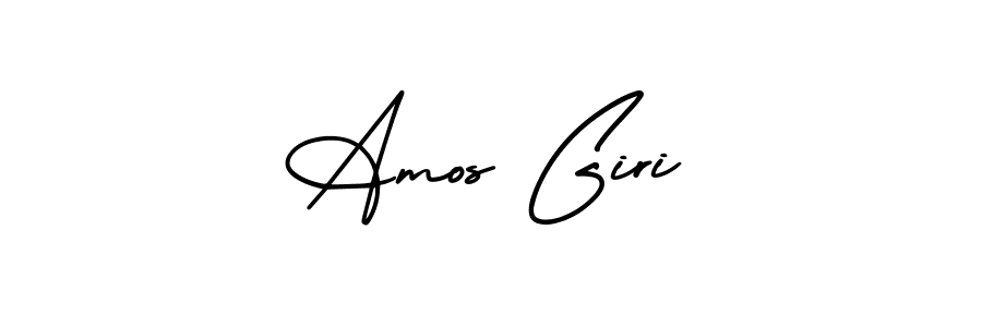 Check out images of Autograph of Amos Giri name. Actor Amos Giri Signature Style. AmerikaSignatureDemo-Regular is a professional sign style online. Amos Giri signature style 3 images and pictures png