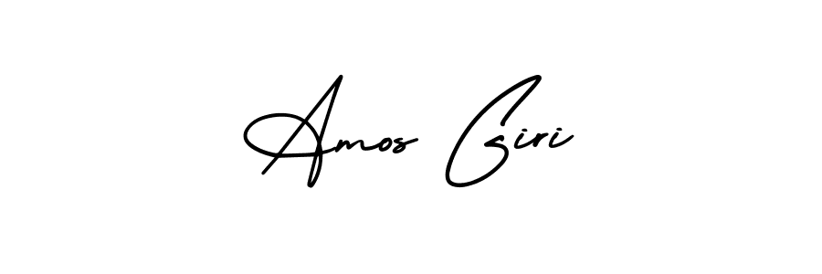 Best and Professional Signature Style for Amos Giri. AmerikaSignatureDemo-Regular Best Signature Style Collection. Amos Giri signature style 3 images and pictures png