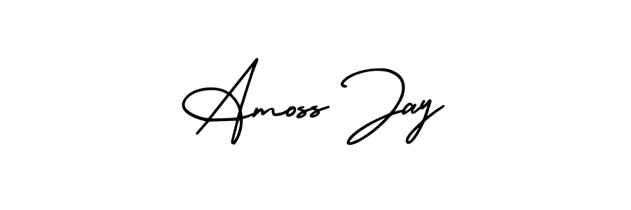It looks lik you need a new signature style for name Amoss Jay. Design unique handwritten (AmerikaSignatureDemo-Regular) signature with our free signature maker in just a few clicks. Amoss Jay signature style 3 images and pictures png