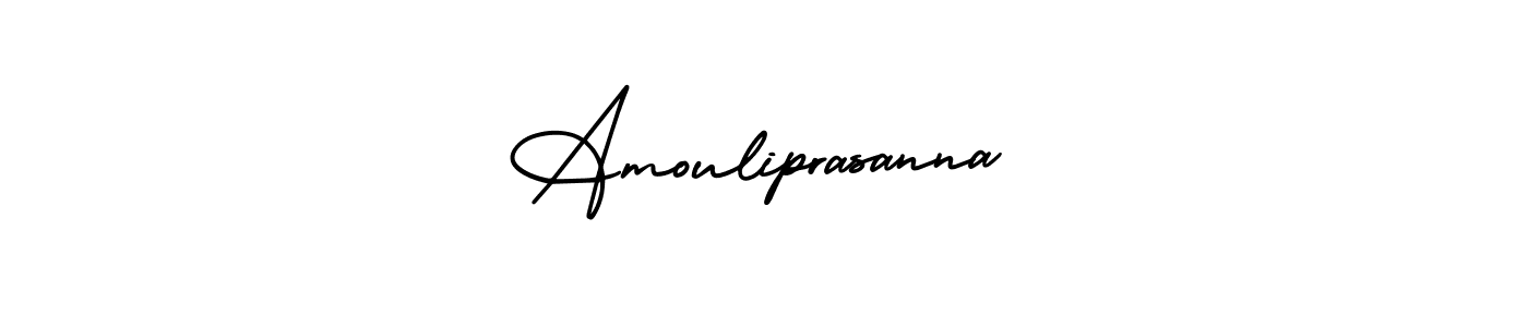 AmerikaSignatureDemo-Regular is a professional signature style that is perfect for those who want to add a touch of class to their signature. It is also a great choice for those who want to make their signature more unique. Get Amouliprasanna name to fancy signature for free. Amouliprasanna signature style 3 images and pictures png