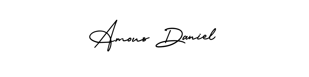 Best and Professional Signature Style for Amous Daniel. AmerikaSignatureDemo-Regular Best Signature Style Collection. Amous Daniel signature style 3 images and pictures png