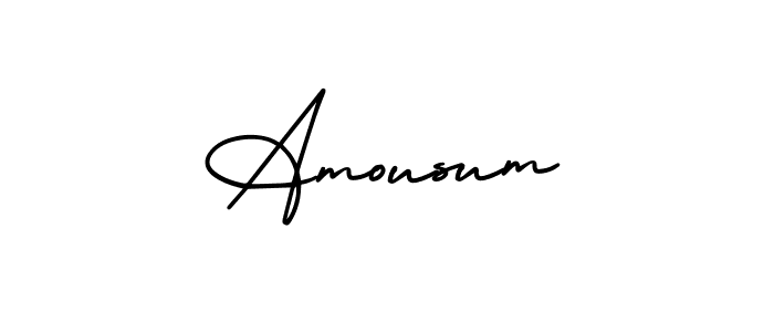 Make a beautiful signature design for name Amousum. Use this online signature maker to create a handwritten signature for free. Amousum signature style 3 images and pictures png