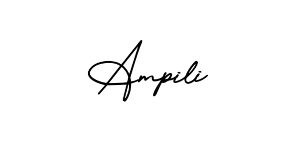 Create a beautiful signature design for name Ampili. With this signature (AmerikaSignatureDemo-Regular) fonts, you can make a handwritten signature for free. Ampili signature style 3 images and pictures png