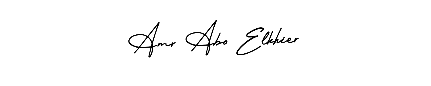 Also You can easily find your signature by using the search form. We will create Amr Abo Elkhier name handwritten signature images for you free of cost using AmerikaSignatureDemo-Regular sign style. Amr Abo Elkhier signature style 3 images and pictures png