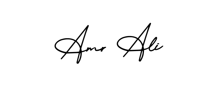 Create a beautiful signature design for name Amr Ali. With this signature (AmerikaSignatureDemo-Regular) fonts, you can make a handwritten signature for free. Amr Ali signature style 3 images and pictures png