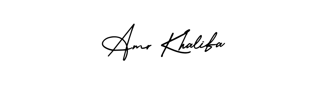 Similarly AmerikaSignatureDemo-Regular is the best handwritten signature design. Signature creator online .You can use it as an online autograph creator for name Amr Khalifa. Amr Khalifa signature style 3 images and pictures png