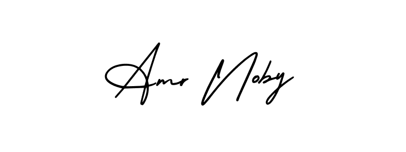 Check out images of Autograph of Amr Noby name. Actor Amr Noby Signature Style. AmerikaSignatureDemo-Regular is a professional sign style online. Amr Noby signature style 3 images and pictures png