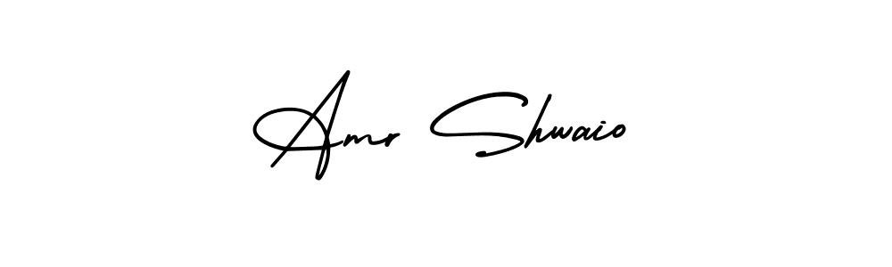 Check out images of Autograph of Amr Shwaio name. Actor Amr Shwaio Signature Style. AmerikaSignatureDemo-Regular is a professional sign style online. Amr Shwaio signature style 3 images and pictures png