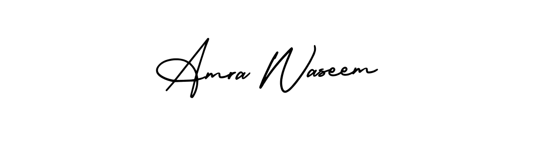 Here are the top 10 professional signature styles for the name Amra Waseem. These are the best autograph styles you can use for your name. Amra Waseem signature style 3 images and pictures png