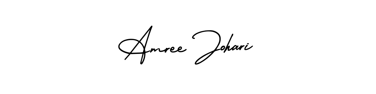 How to make Amree Johari name signature. Use AmerikaSignatureDemo-Regular style for creating short signs online. This is the latest handwritten sign. Amree Johari signature style 3 images and pictures png