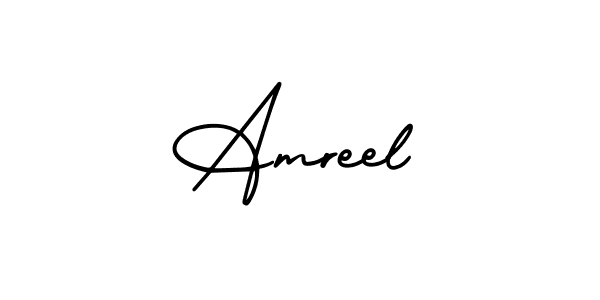 It looks lik you need a new signature style for name Amreel. Design unique handwritten (AmerikaSignatureDemo-Regular) signature with our free signature maker in just a few clicks. Amreel signature style 3 images and pictures png