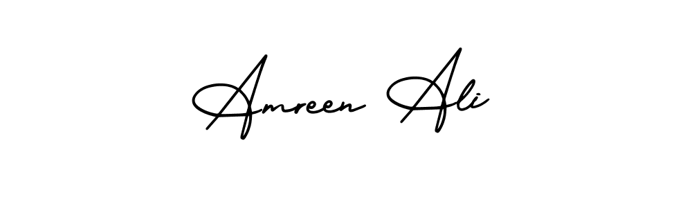 AmerikaSignatureDemo-Regular is a professional signature style that is perfect for those who want to add a touch of class to their signature. It is also a great choice for those who want to make their signature more unique. Get Amreen Ali name to fancy signature for free. Amreen Ali signature style 3 images and pictures png