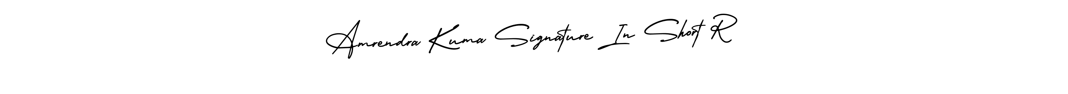 if you are searching for the best signature style for your name Amrendra Kuma Signature In Short R. so please give up your signature search. here we have designed multiple signature styles  using AmerikaSignatureDemo-Regular. Amrendra Kuma Signature In Short R signature style 3 images and pictures png