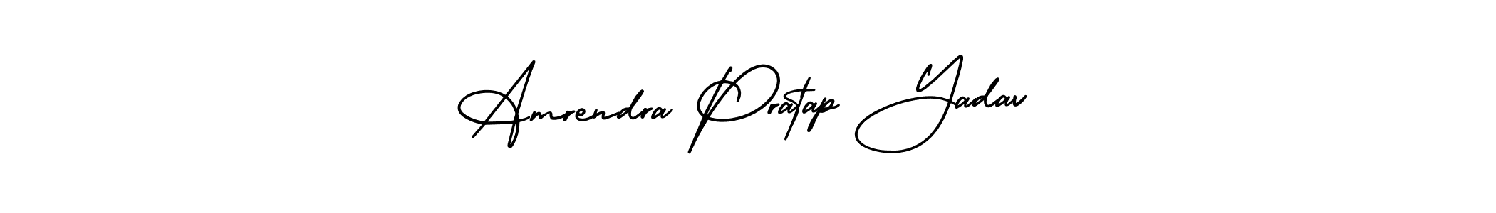 It looks lik you need a new signature style for name Amrendra Pratap Yadav. Design unique handwritten (AmerikaSignatureDemo-Regular) signature with our free signature maker in just a few clicks. Amrendra Pratap Yadav signature style 3 images and pictures png