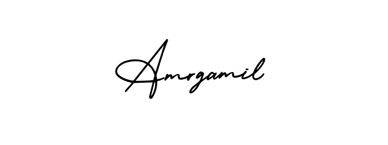 Create a beautiful signature design for name Amrgamil. With this signature (AmerikaSignatureDemo-Regular) fonts, you can make a handwritten signature for free. Amrgamil signature style 3 images and pictures png