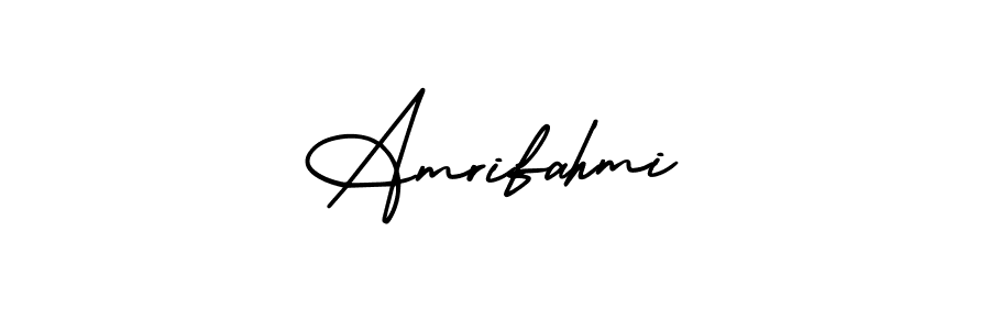 Make a beautiful signature design for name Amrifahmi. Use this online signature maker to create a handwritten signature for free. Amrifahmi signature style 3 images and pictures png