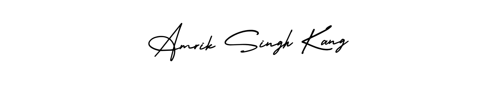 You can use this online signature creator to create a handwritten signature for the name Amrik Singh Kang. This is the best online autograph maker. Amrik Singh Kang signature style 3 images and pictures png
